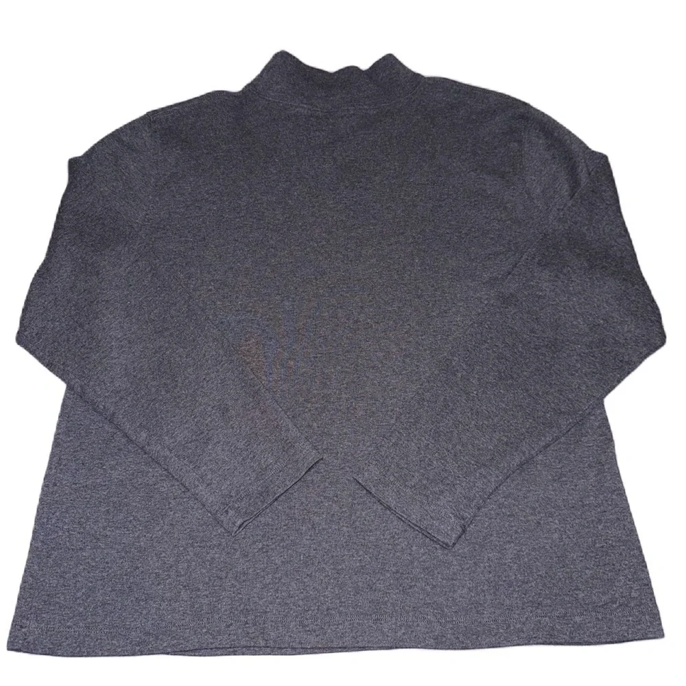 Kate Hill 2X Mock Turtle Neck Grey Casual - Picture 2 of 4